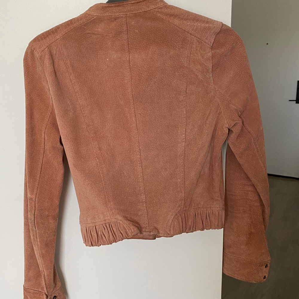 Pink Suede hip jacket - Picture 3 of 3